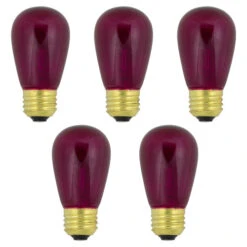 Northlight Pack Of 25 Incandescent S14 Purple Christmas Replacement Bulbs 8 Northlight Pack Of 25 Incandescent S14 Purple Christmas Replacement Bulbs -Winter Decor Store northlight nl0388020purple 03 83300.1713990348