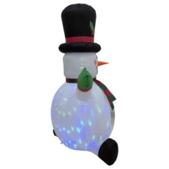 Northlight Lighted Inflatable Snowman With Top Hat Outdoor Christmas Decoration - 4' -Winter Decor Store northlight rp96506 04 33638.1726279107