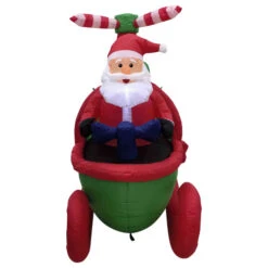 Northlight Lighted Inflatable Santa With Helicopter Outdoor Christmas Decoration -7' -Winter Decor Store northlight rp96507 02 70003.1723684240