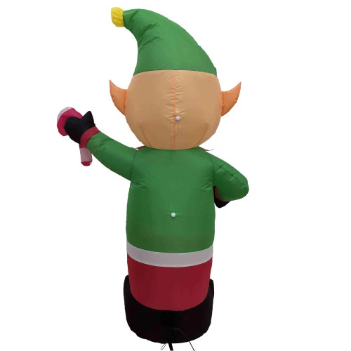 Northlight Lighted Inflatable Elf Outdoor Christmas Decoration - 4.25' 6 Northlight Lighted Inflatable Elf Outdoor Christmas Decoration - 4.25' - Image 6