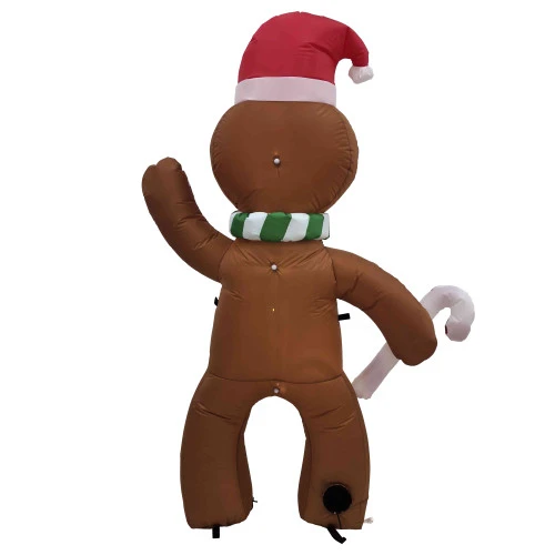 Lighted Inflatable Gingerbread Man Outdoor Christmas Decoration - 5' 6 Lighted Inflatable Gingerbread Man Outdoor Christmas Decoration - 5' - Image 6