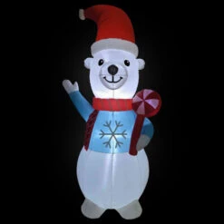 Northlight LED Lighted Inflatable Polar Bear Outdoor Christmas Decoration - 8.25' -Winter Decor Store northlight rp96510 on20black208ft 21930.1723684239