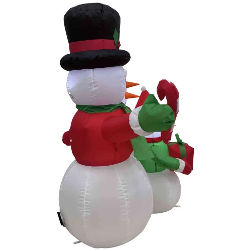Northlight Lighted Inflatable Family Of Snowman Outdoor Christmas Decoration - 4' 5 Northlight Lighted Inflatable Family Of Snowman Outdoor Christmas Decoration - 4' - Image 5