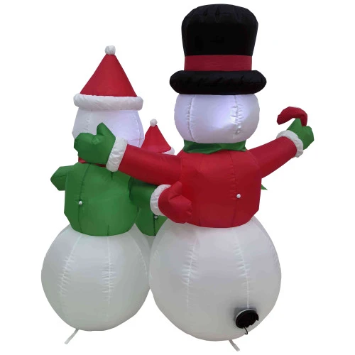 Northlight Lighted Inflatable Family Of Snowman Outdoor Christmas Decoration - 4' 6 Northlight Lighted Inflatable Family Of Snowman Outdoor Christmas Decoration - 4' - Image 6