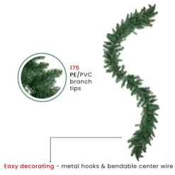 Northlight Real Touch™? Mixed Eden Pine Artificial Christmas Garland - Unlit - 9' X 12" -Winter Decor Store northlight v03986 thumbnail dec28 2023 35300.1704379441
