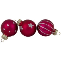 Set Of 20 Glass Christmas Decorations And Tree Topper 1.25" (35mm) -Winter Decor Store northlight wy88888 03 51085.1700327069