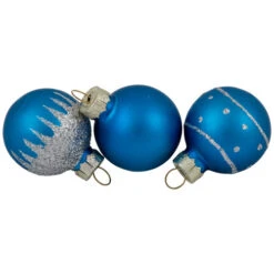 Set Of 20 Glass Christmas Decorations And Tree Topper 1.25" (35mm) -Winter Decor Store northlight wy88888 07 55272.1700327068