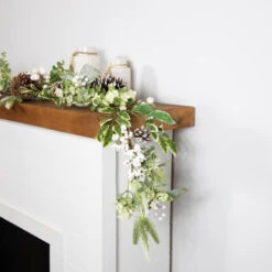 Northlight Real Touch™? Frosted Pinecones Artificial Christmas Garland - 5' X 10" - Unlit -Winter Decor Store northlight yk95991 styled 03 20495.1722387417