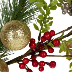 Northlight Ball Ornaments Glittered Artificial Christmas Garland - 5' X 10" - Unlit -Winter Decor Store northlight yk95998 04 42940.1722387413