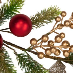 Northlight Ball Ornaments Glittered Artificial Christmas Garland - 5' X 10" - Unlit -Winter Decor Store northlight yk95998 05 68369.1722387414