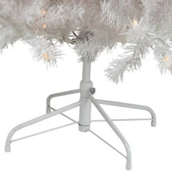 Northlight Pre-Lit Slim Flocked White Pine Artificial Christmas Tree - 7.5' - Warm White LED Lights 11 Northlight Pre-Lit Slim Flocked White Pine Artificial Christmas Tree - 7.5' - Warm White LED Lights -Winter Decor Store northlight z00024 05 54436.1723857306