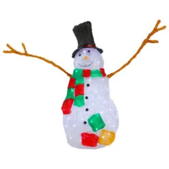 Northlight Lighted Commercial Grade Acrylic Snowman Outdoor Christmas Decoration - 23"