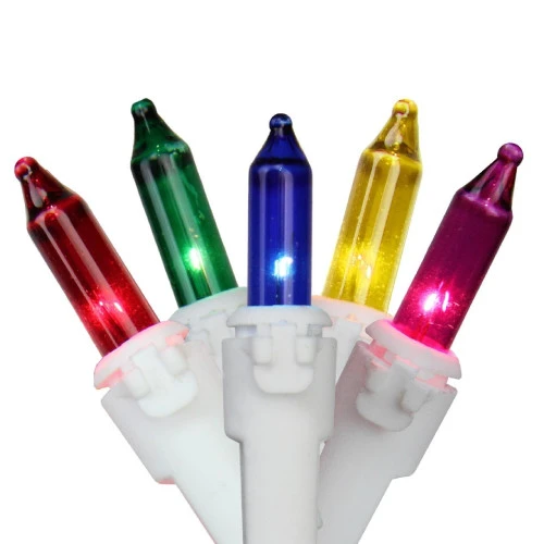 Sienna 50-Count Multi-Color Mini Icicle Christmas Light Set - 6ft White Wire 2 Sienna 50-Count Multi-Color Mini Icicle Christmas Light Set - 6ft White Wire - Image 2