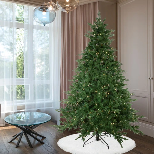 Northlight Real Touch™? Pre-Lit Full Minnesota Balsam Fir Artificial Christmas Tree - 6.5' - Warm White LED 7 Northlight Real Touch™? Pre-Lit Full Minnesota Balsam Fir Artificial Christmas Tree - 6.5' - Warm White LED - Image 7