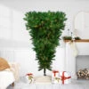 Northlight 7' Pre-Lit Green Sugar Pine Upside Down Artificial Christmas Tree - Clear Lights