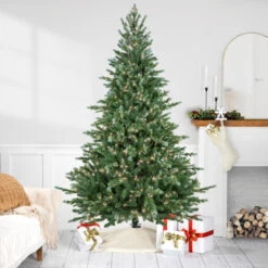 Northlight Real Touchâ„¢? Pre-Lit Medium Blue Spruce Artificial Christmas Tree - 7' - Clear Lights