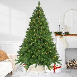 Northlight 7.5' Pre-Lit Chatham Pine Artificial Christmas Tree, Clear Lights