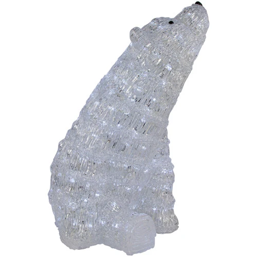 Northlight LED Lighted Commercial Grade Acrylic Polar Bear Outdoor Christmas Decoration - 18.5" - Pure White Lights 3 Northlight LED Lighted Commercial Grade Acrylic Polar Bear Outdoor Christmas Decoration - 18.5" - Pure White Lights - Image 3