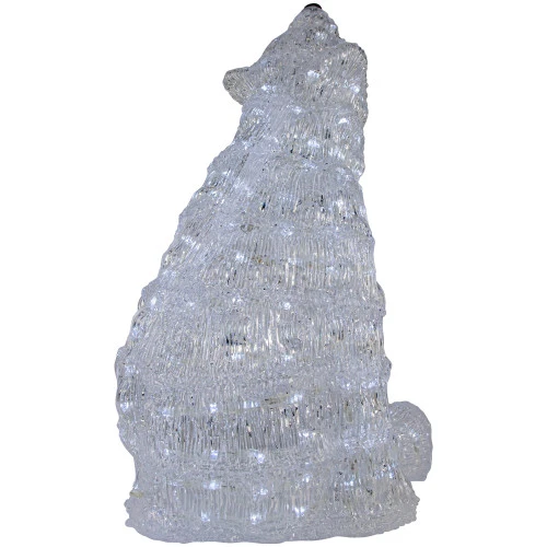 Northlight LED Lighted Commercial Grade Acrylic Polar Bear Outdoor Christmas Decoration - 18.5" - Pure White Lights 5 Northlight LED Lighted Commercial Grade Acrylic Polar Bear Outdoor Christmas Decoration - 18.5" - Pure White Lights - Image 5