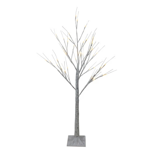 Northlight 4' LED Lighted White Birch Tree Outdoor Decoration - White Lights 1 Northlight 4' LED Lighted White Birch Tree Outdoor Decoration - White Lights