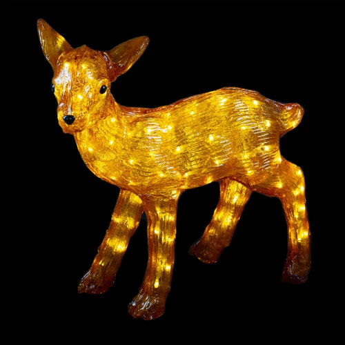 Northlight LED Lighted Commercial Grade Acrylic Reindeer Christmas Display Decoration - 23" - Warm White Lights 6 Northlight LED Lighted Commercial Grade Acrylic Reindeer Christmas Display Decoration - 23" - Warm White Lights - Image 6