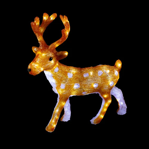 Northlight LED Lighted Commercial Grade Acrylic Reindeer Outdoor Christmas Decoration - 24" - Warm White 6 Northlight LED Lighted Commercial Grade Acrylic Reindeer Outdoor Christmas Decoration - 24" - Warm White - Image 6
