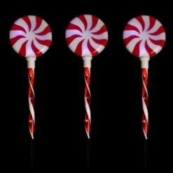 Northlight Set Of 3 Lighted LED Peppermint Candy Christmas Pathway Markers 26" 11 Northlight Set Of 3 Lighted LED Peppermint Candy Christmas Pathway Markers 26" -Winter Decor Store northlight a94011 on20black 23047.1701451315