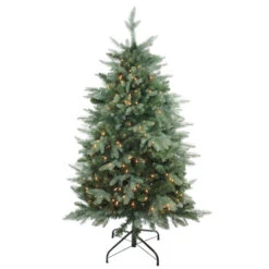 Real Touchâ„¢? Pre-Lit Medium Washington Frasier Fir Artificial Christmas Tree - 4.5' - Clear Lights