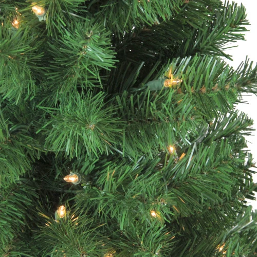 Northlight Pre-Lit Slim Noble Fir Artificial Christmas Tree - 4' - Clear Lights 2 Northlight Pre-Lit Slim Noble Fir Artificial Christmas Tree - 4' - Clear Lights - Image 2