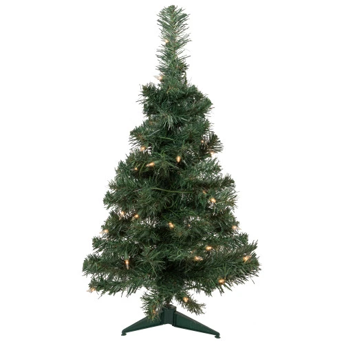 Northlight 2' Pre-Lit Slim Blackwater Fir Artificial Christmas Tree - Clear Lights 1 Northlight 2' Pre-Lit Slim Blackwater Fir Artificial Christmas Tree - Clear Lights