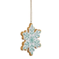 3.75" White And Green Christmas Snowflake Ornament 8 3.75" White And Green Christmas Snowflake Ornament -Winter Decor Store northlight cb94893 04 72136.1695052445