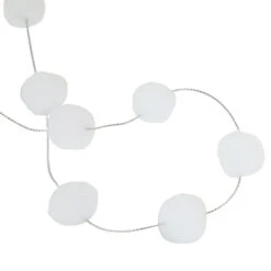 Northlight 9' White Plush Snowball Christmas Garland -Winter Decor Store northlight da92493 4 84650.1665611638