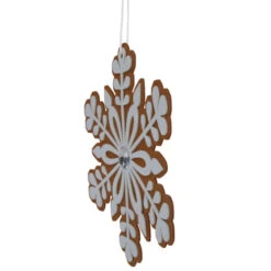 Northlight 10" Gingerbread And White Snowflake Christmas Ornament - 10" 9 Northlight 10" Gingerbread And White Snowflake Christmas Ornament - 10" -Winter Decor Store northlight df94829 4 88979.1693409622