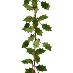 Northlight Glittered Holly With Berry Christmas Garland - 3.5' X 9" - Unlit 11 Northlight Glittered Holly With Berry Christmas Garland - 3.5' X 9" - Unlit -Winter Decor Store northlight df94862 2 48786.1693409626