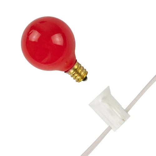 Northlight G40 Globe Christmas Light Set - Red, White And Blue - 9' White Wire - 10ct 8 Northlight G40 Globe Christmas Light Set - Red, White And Blue - 9' White Wire - 10ct - Image 8