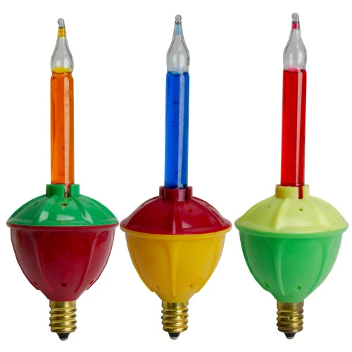 Northlight Pack Of 3 Multi-Color C7 Retro Bubble Light Replacement Christmas Bulbs 3 Northlight Pack Of 3 Multi-Color C7 Retro Bubble Light Replacement Christmas Bulbs - Image 3