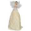 Northlight 10" Champagne And White Angel Christmas Tree Topper, Unlit