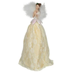 Northlight 10" Champagne And White Angel Christmas Tree Topper, Unlit -Winter Decor Store northlight e27403 02 74067.1704379461