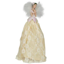 Northlight 10" Champagne And White Angel Christmas Tree Topper, Unlit -Winter Decor Store northlight e27403 03 76307.1704379457