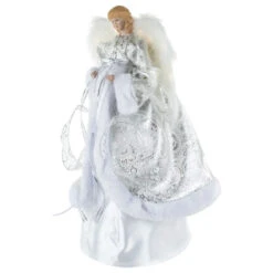 Northlight 18" Lighted White And Silver Angel In A Dress Christmas Tree Topper - Warm White Lights 8 Northlight 18" Lighted White And Silver Angel In A Dress Christmas Tree Topper - Warm White Lights -Winter Decor Store northlight e90897 3new 96329.1666943000