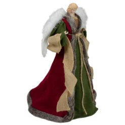 Northlight 18" Green And Brown Angel In A Dress Christmas Tree Topper - Unlit -Winter Decor Store northlight e90899 1 84019.1604023643