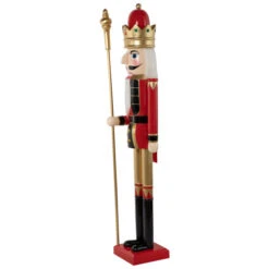 Northlight Commercial Size Christmas Nutcracker King With Scepter - 6' - Red, Black And Gold -Winter Decor Store northlight f97149 3 11943.1680803015