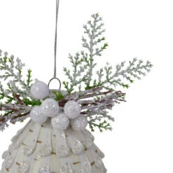 Northlight 5" Cedar And Berries White Finial Christmas Ornament 5 Northlight 5" Cedar And Berries White Finial Christmas Ornament -Winter Decor Store northlight gb90507 2 66347.1603245203