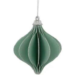 Northlight 4.25" Glittered Green Onion Christmas Ornament