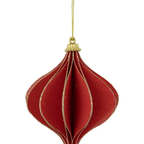 Northlight 4.25" Glittered Red Onion Christmas Ornament 2 Northlight 4.25" Glittered Red Onion Christmas Ornament - Image 2