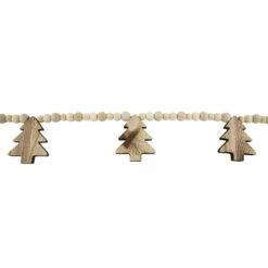 Northlight 6' X 3" Christmas Trees And Beads Wooden Garland 8 Northlight 6' X 3" Christmas Trees And Beads Wooden Garland -Winter Decor Store northlight gb94388 3 22197.1669970844