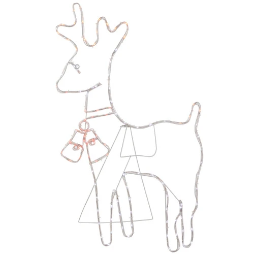 Northlight 36" Lighted Standing Reindeer Silhouette Outdoor Christmas Decor 3 Northlight 36" Lighted Standing Reindeer Silhouette Outdoor Christmas Decor - Image 3