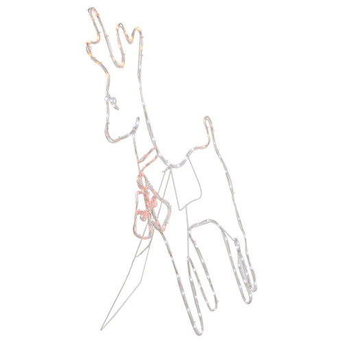 Northlight 36" Lighted Standing Reindeer Silhouette Outdoor Christmas Decor 5 Northlight 36" Lighted Standing Reindeer Silhouette Outdoor Christmas Decor - Image 5