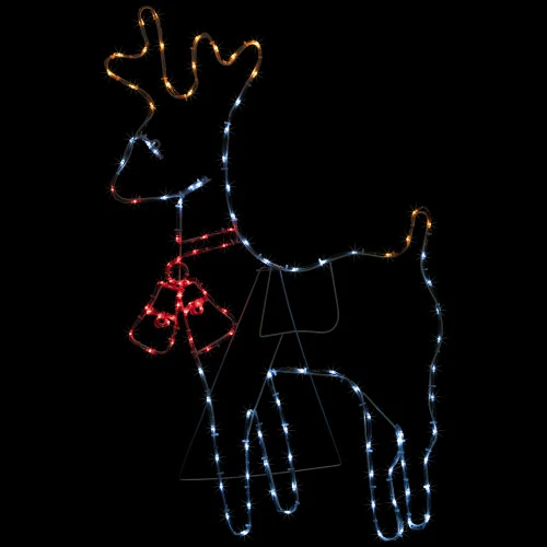 Northlight 36" Lighted Standing Reindeer Silhouette Outdoor Christmas Decor 1 Northlight 36" Lighted Standing Reindeer Silhouette Outdoor Christmas Decor