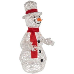 Northlight Lighted Glittered Rattan Snowman Outdoor Christmas Decoration - 28" - Clear Lights 9 Northlight Lighted Glittered Rattan Snowman Outdoor Christmas Decoration - 28" - Clear Lights -Winter Decor Store northlight h85109 2new 76758.1670576253